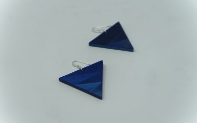 Ohrringe Zigzag (blau)